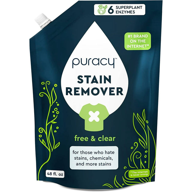 Laundry Stain Remover Refill, Free & Clear, 48 fl.oz. D2